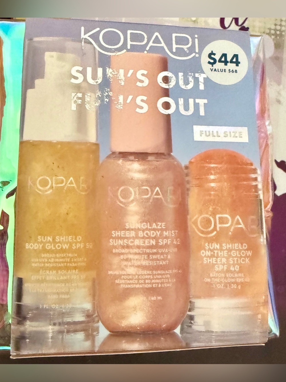 Kopari Sun's Out Trio - Gold & Rose Glow SPF